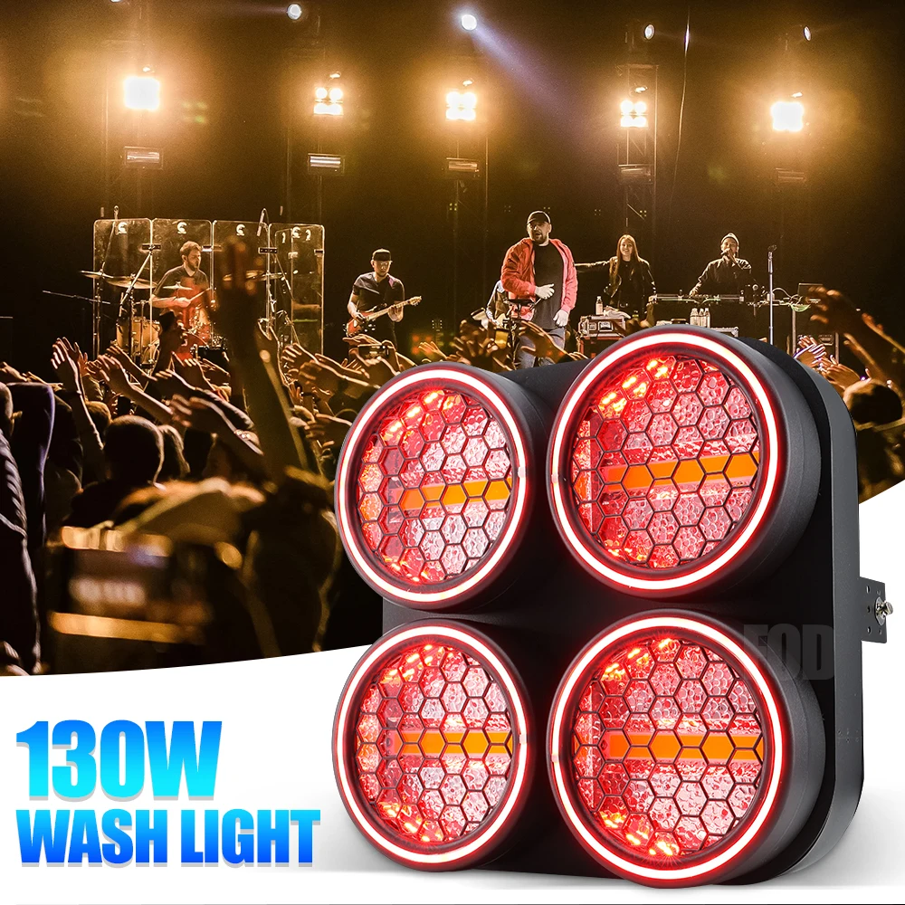 

Retro LED Light Matrix 130W 2 Eyes/220W 4 Eyes for DJ Disco Concert Stage Lighting DMX512 Control Birthday Party Club Event
