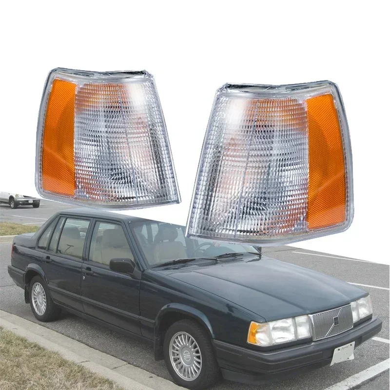 

Корпус левого/правого бокового углового фонаря автомобиля для Volvo 940 960 740 1990 1991 1992-1995, габаритный передний бампер, указатель поворота в сборе
