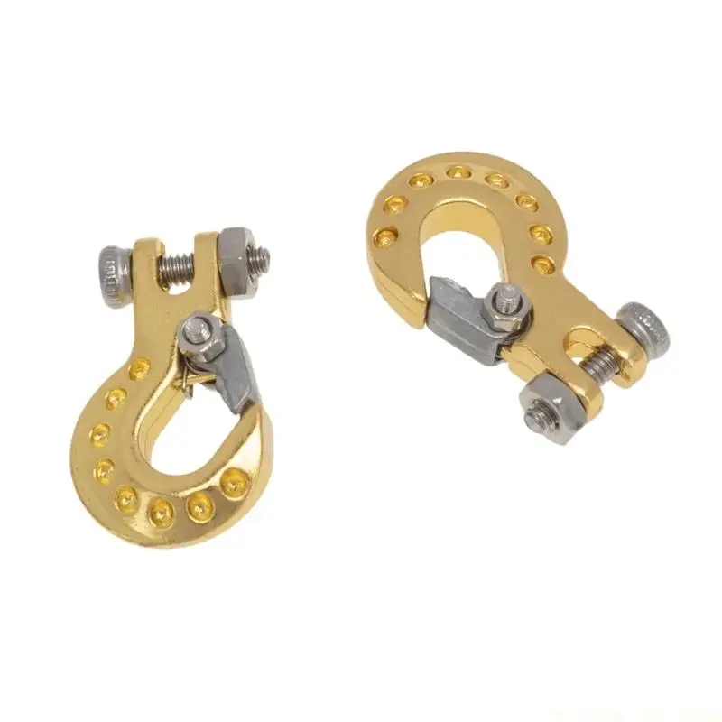 J0MA Rear Detail Tow Hook Pair for SCX10 Scale Models, Metal Accessory Set for Display Styling and Replacement Scenes