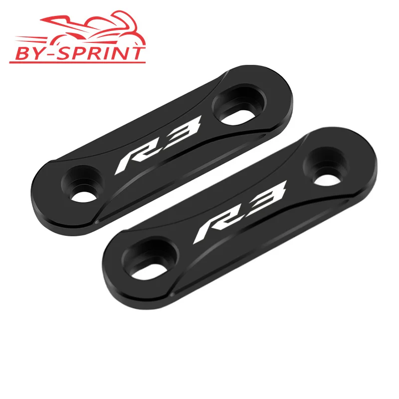 Novos acessórios de motocicleta para yzfr3 yzfr25 yzfr15 V1-V3 cnc eixo dianteiro placa cobre capa proteção decorativa r3 r25 r15