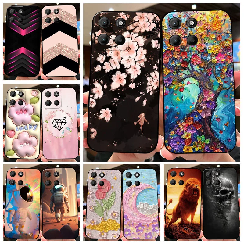 Para Motorola Moto G15 Funda MotoG15 Funda trasera moda pintura al óleo suave TPU carcasa de silicona para Moto G15 G15 Power G15Power Funda