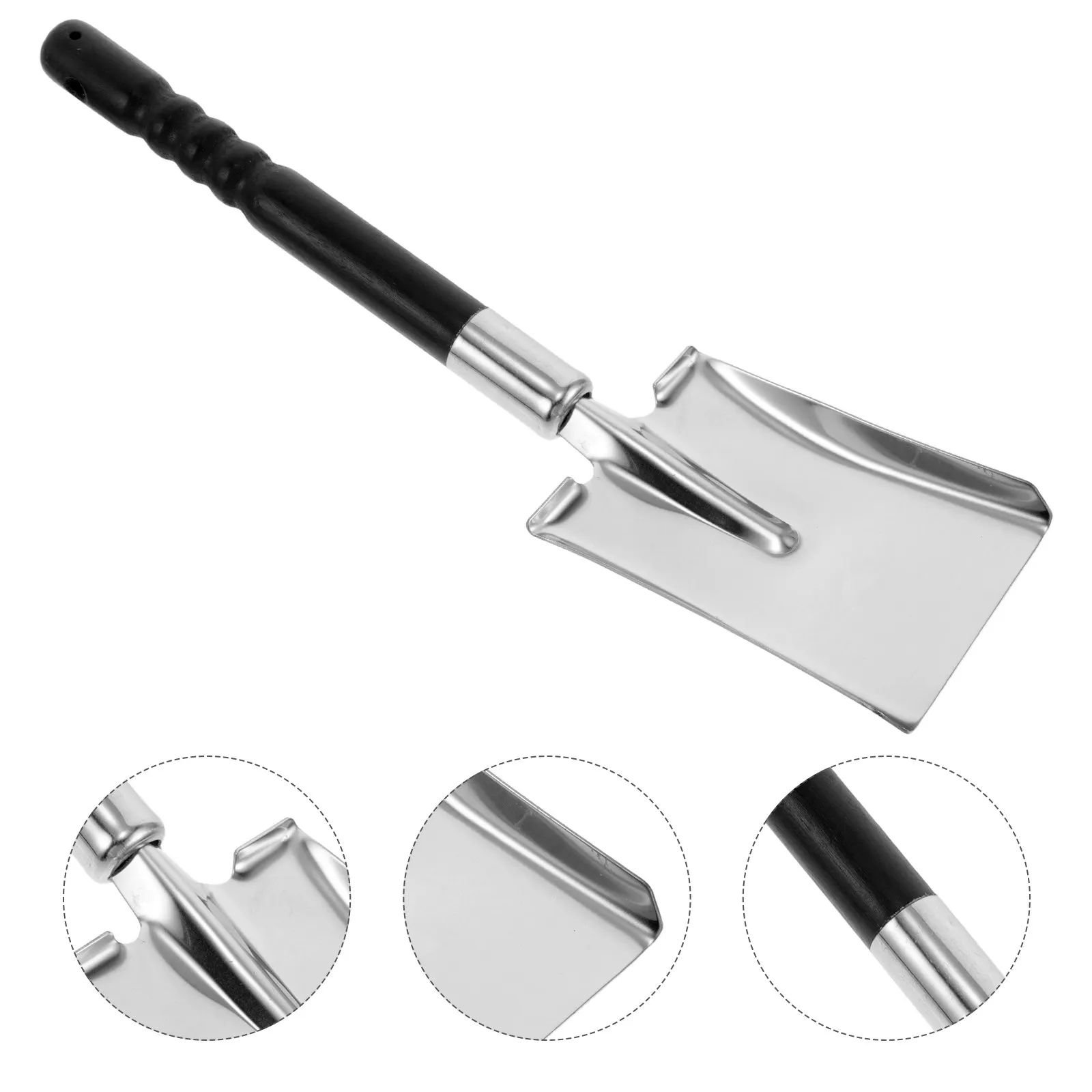 

Stainless Steel Fireplace Shovel Thickened Ash Scoop for Fire Pit Bbq Grill Log Burner Oven and Garden Use Charcoal Coal Snow