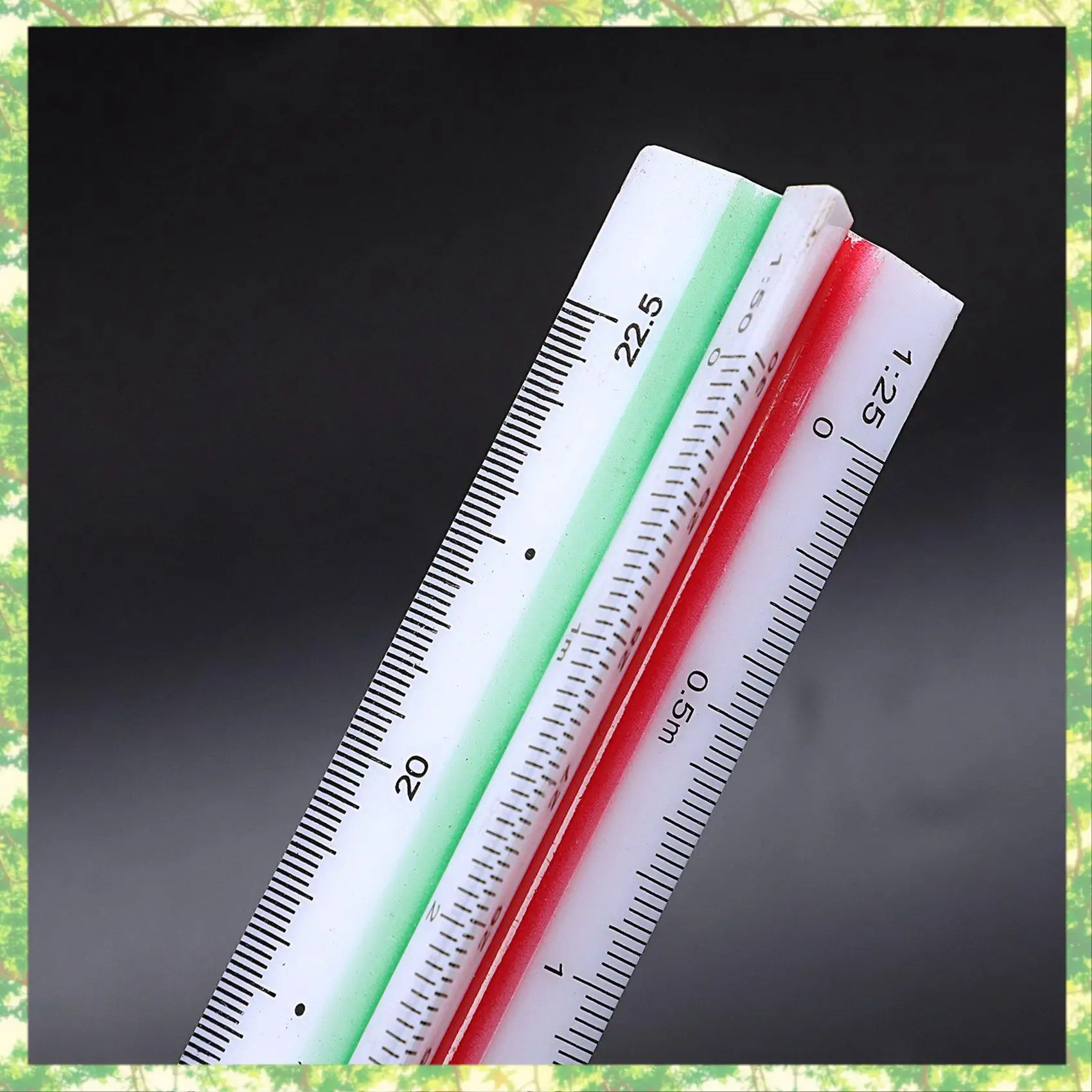 

Eco-Friendly-5X 1:20 1:25 1:50 1:75 1:100 1:125 Plastic Triangular Scale Ruler