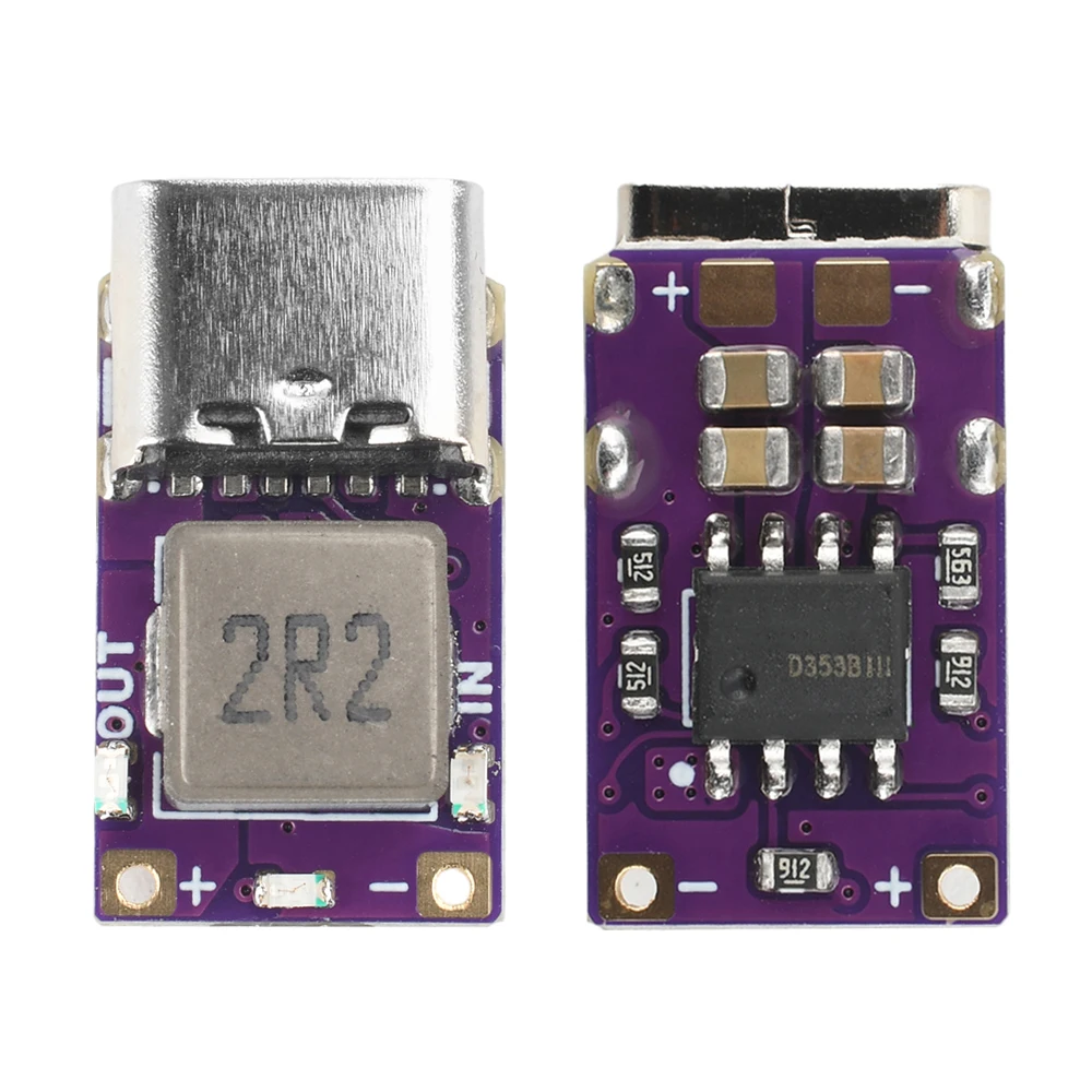 Type-C 5V 2.4A Lithium Battery Charge Discharge Module Boost Buck Converter Step Up/Down Power Module Charging Protection Board
