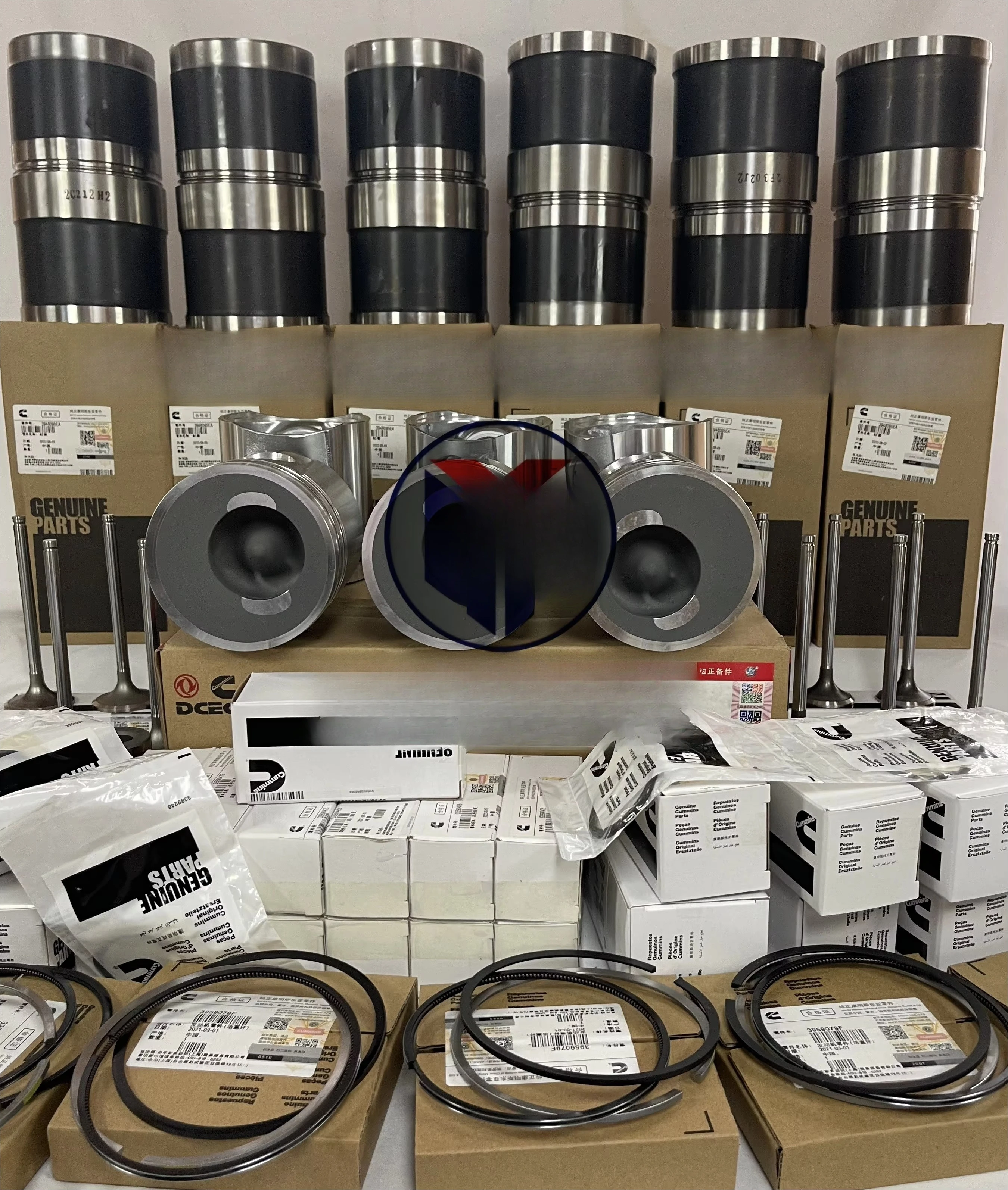 Top Quality Genuine Brand New for Cummins 6D114/6CT8.3 Engine Parts Include Piston Cylinder Liner Piston Ring and Piston Pin