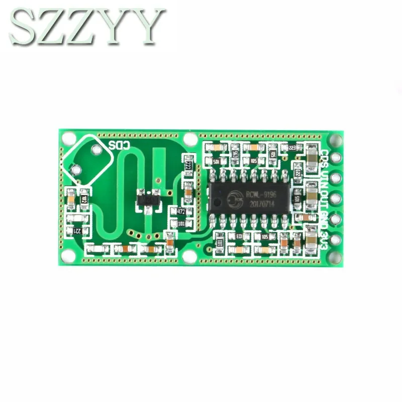 Módulo sensor de radar de microondas RCWL-0516 Módulo de interruptor de inducción de cuerpo humano Sensor inteligente