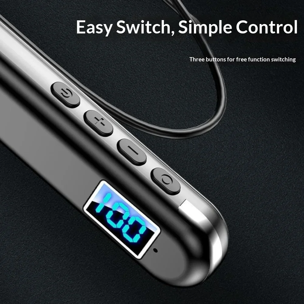 2025 New Model Neck-hung Bluetooth Headphones Non-In-Ear Comfortable Wearing Noise Cancellation Ultra-Long Battery Life Sports F view 5
