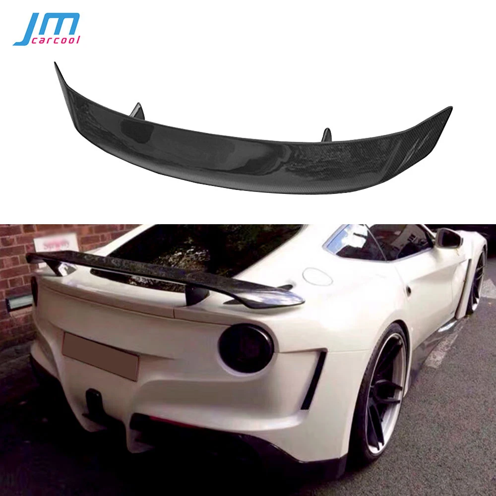 Alerón Trasero de Fibra de Carbono Real para Ferrari F12 Berlinetta 2013-2016, Accesorios para Auto en Negro FRP