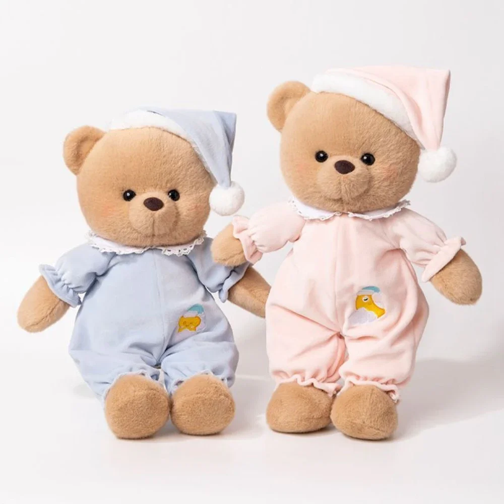 

40CM Cute Pajamas Bear Plush Toy Doll Bear Pajamas Dress Up To Soothe Children Sleeping Dolls Give Children Birthday Gifts