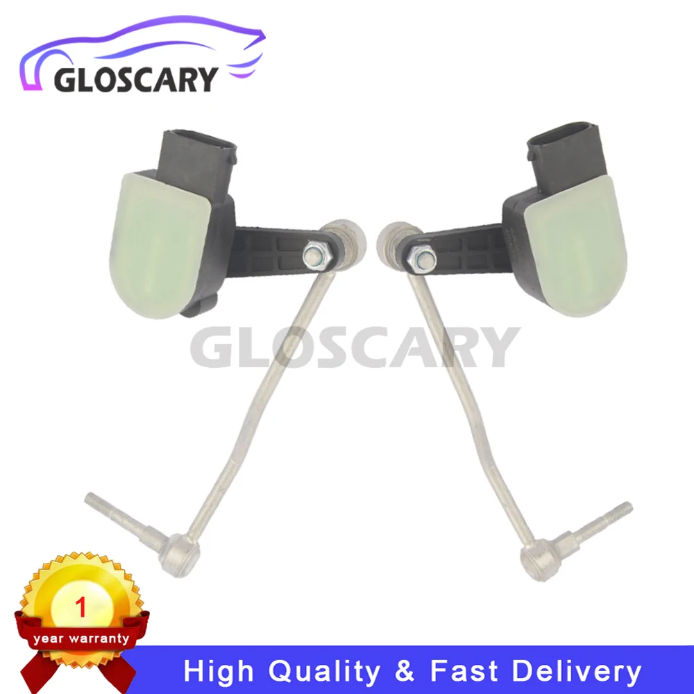 2PCS Front Left and Right Suspension Vehicle Height Level Sensor For Audi A8 D3 4E Quattro S8 2004-2010 4E0941285E 4E0941286E