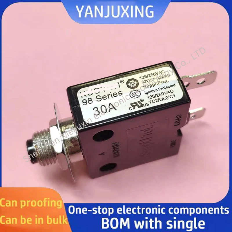 1~5pcs/lot 98-30A Overload protector Over current protector 98 Series 30A overload switch