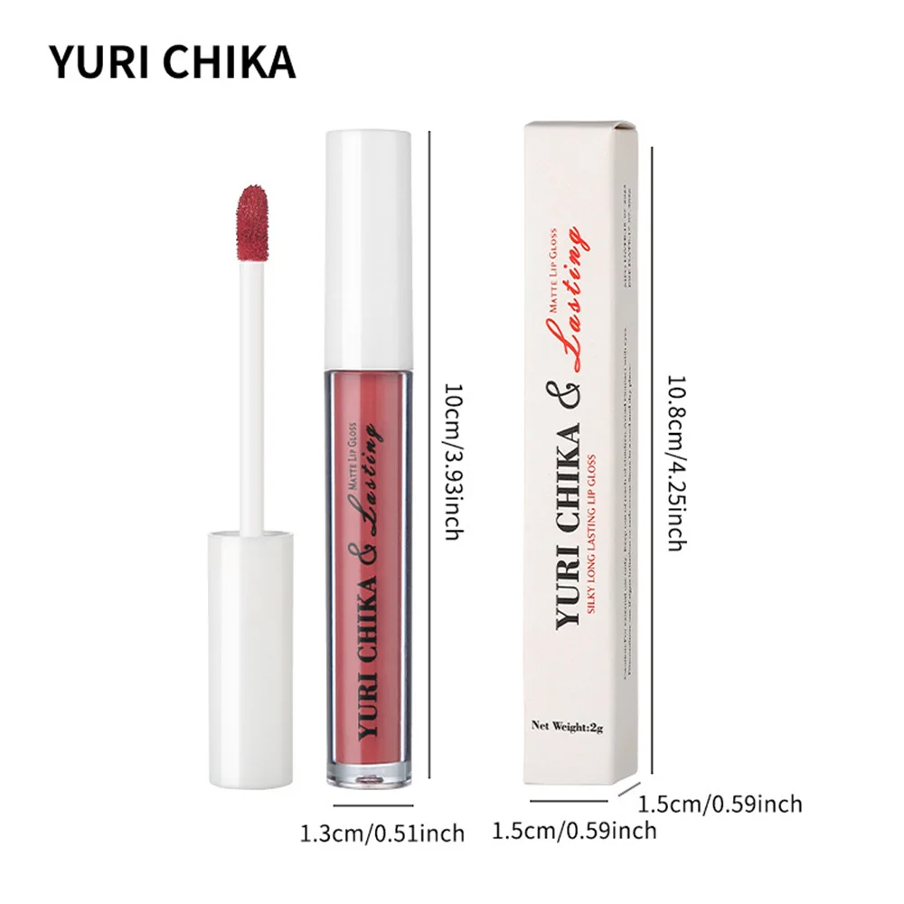 Liquid Velvet Matte Gloss Lip Red Lipstick Women Long Lasting Waterproof Beauty Cosmetic Non-stick Cup Matte Makeup