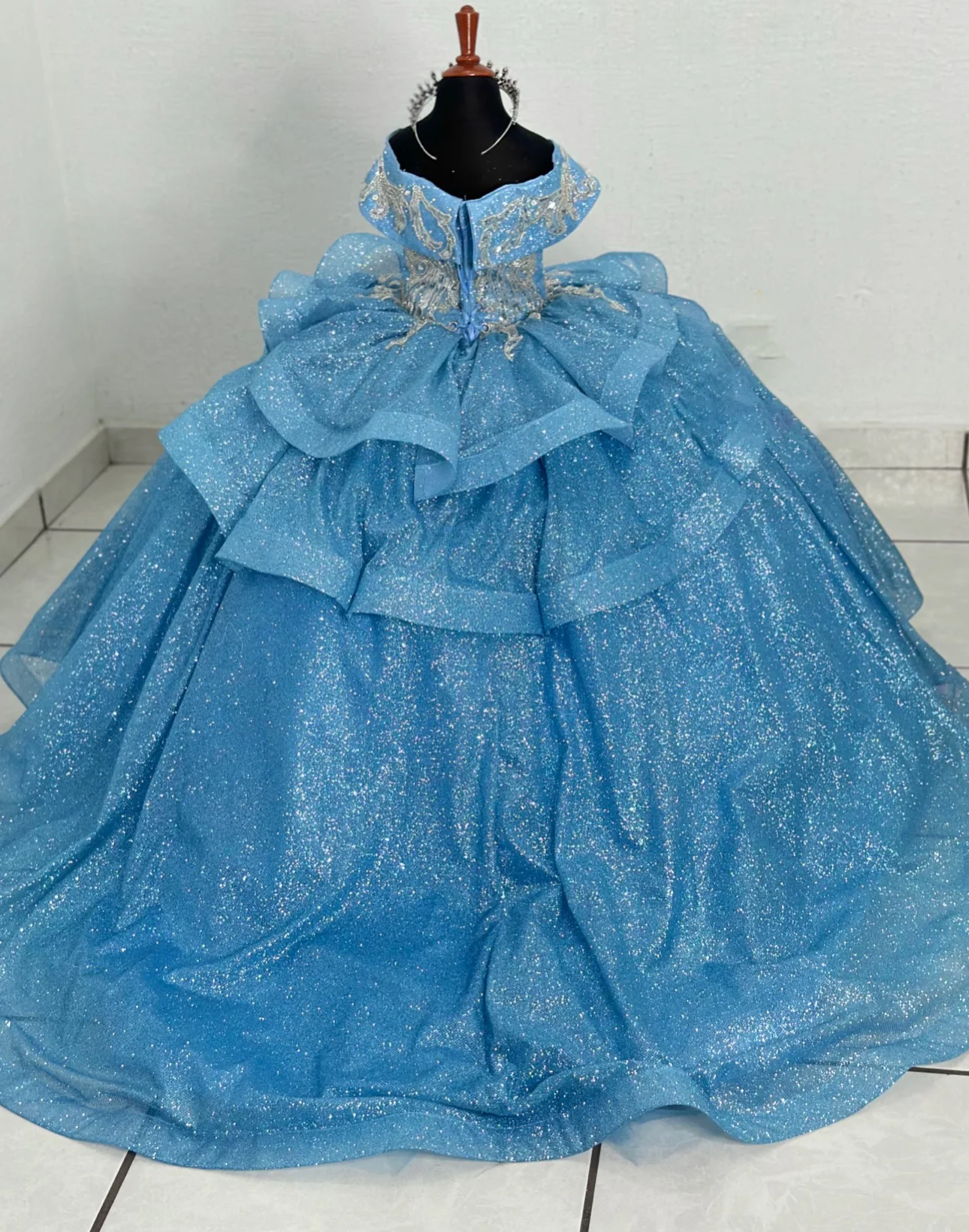 Beading Birthday Dresses for Girls Layered Prom Dresses