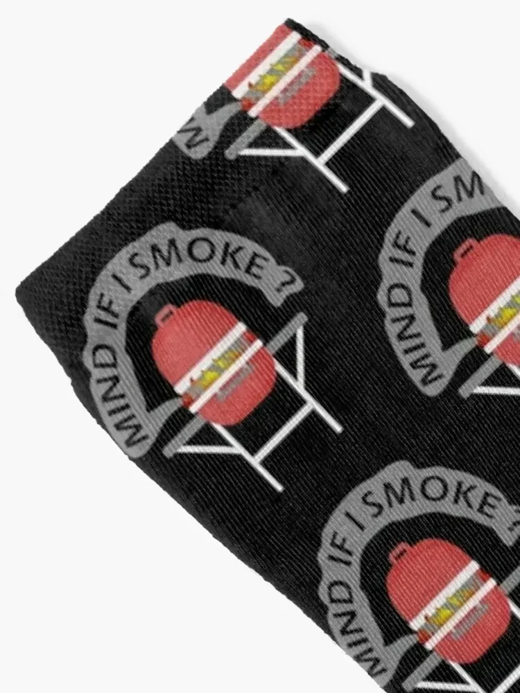 Mind If I Smoke Funny BBQ Grilling Barbecue Smoker Socks man cool Socks For Women Men's