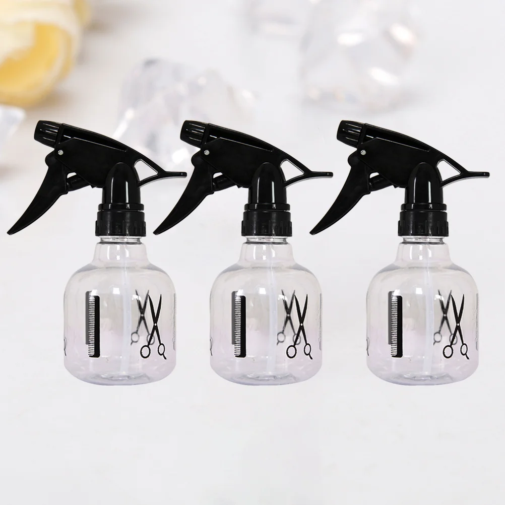 3pcs Spray Bottle Fine Mist Refillable Plastic Atomizer For Hairdressing Tool Multifunctional Sprayer Travel Use Empty Bottle