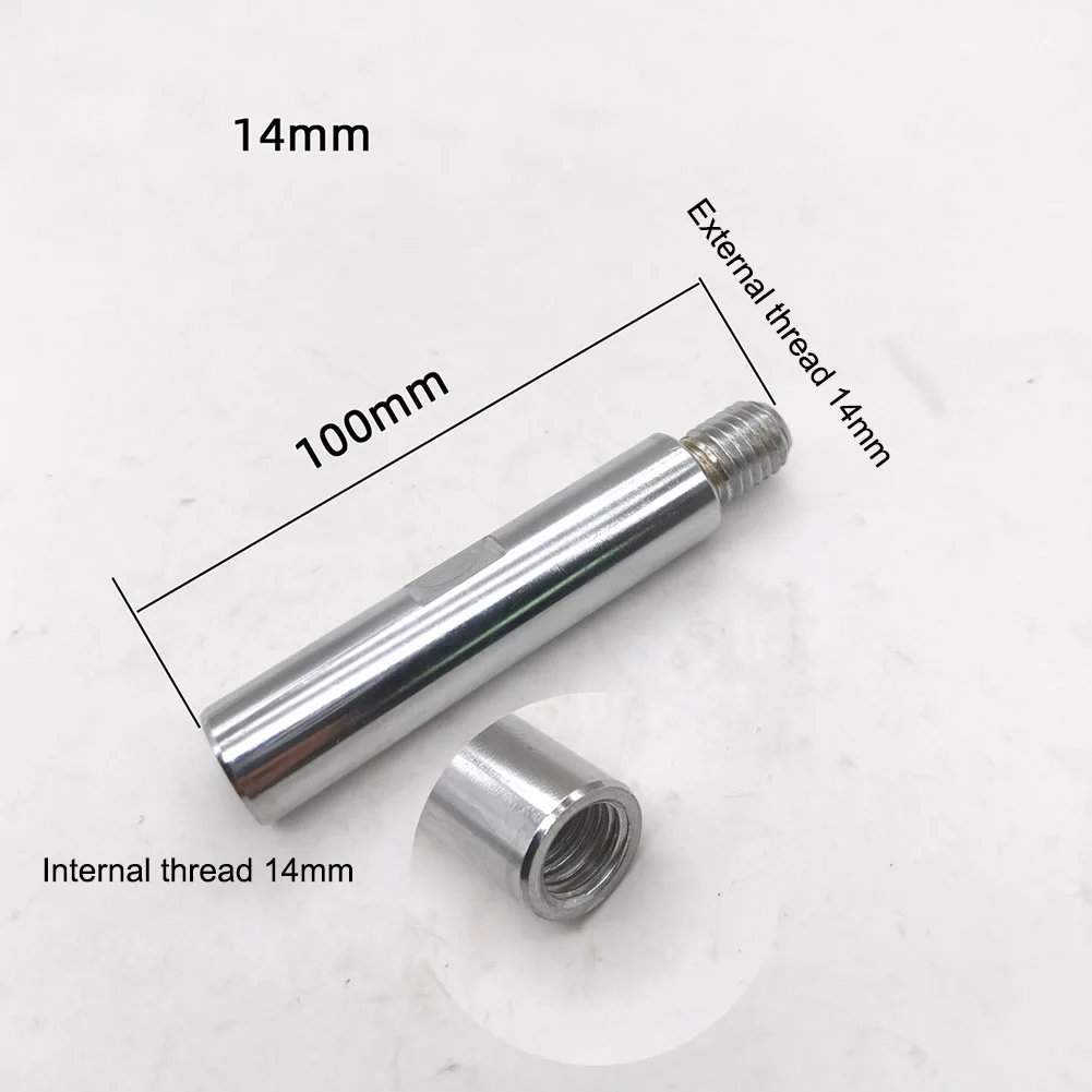 100mm Metal Extension Rod Adapter For M14 Or 5/8-11 Thread Angle Grinder Connection Bar Power Tool Accessories