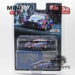 MINI GT Mijo Exclusives 1:64 Hyundai i20 N Rally1 2023 Rally LHD Diecast Model Car