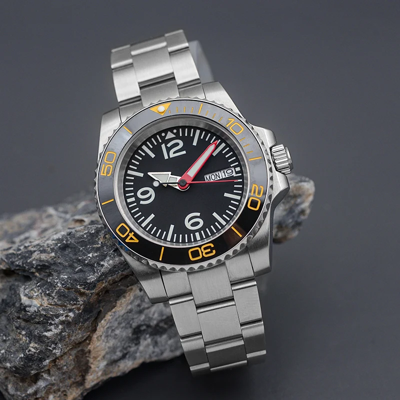 2023 Nieuwe Heren Horloge NH36 Automatische Mechanische Horloge Luxe Sport Roestvrij Staal Saffier Glas 100M Waterdicht Horloge