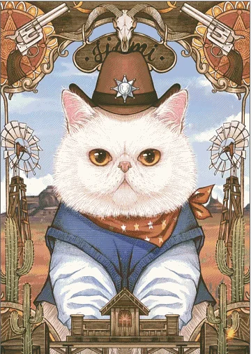 Genuine Product Egypt Long-staple Cotton Self-Made No Needle cross stitch kits  Little Cowboy is Busy Cross Stitch Set