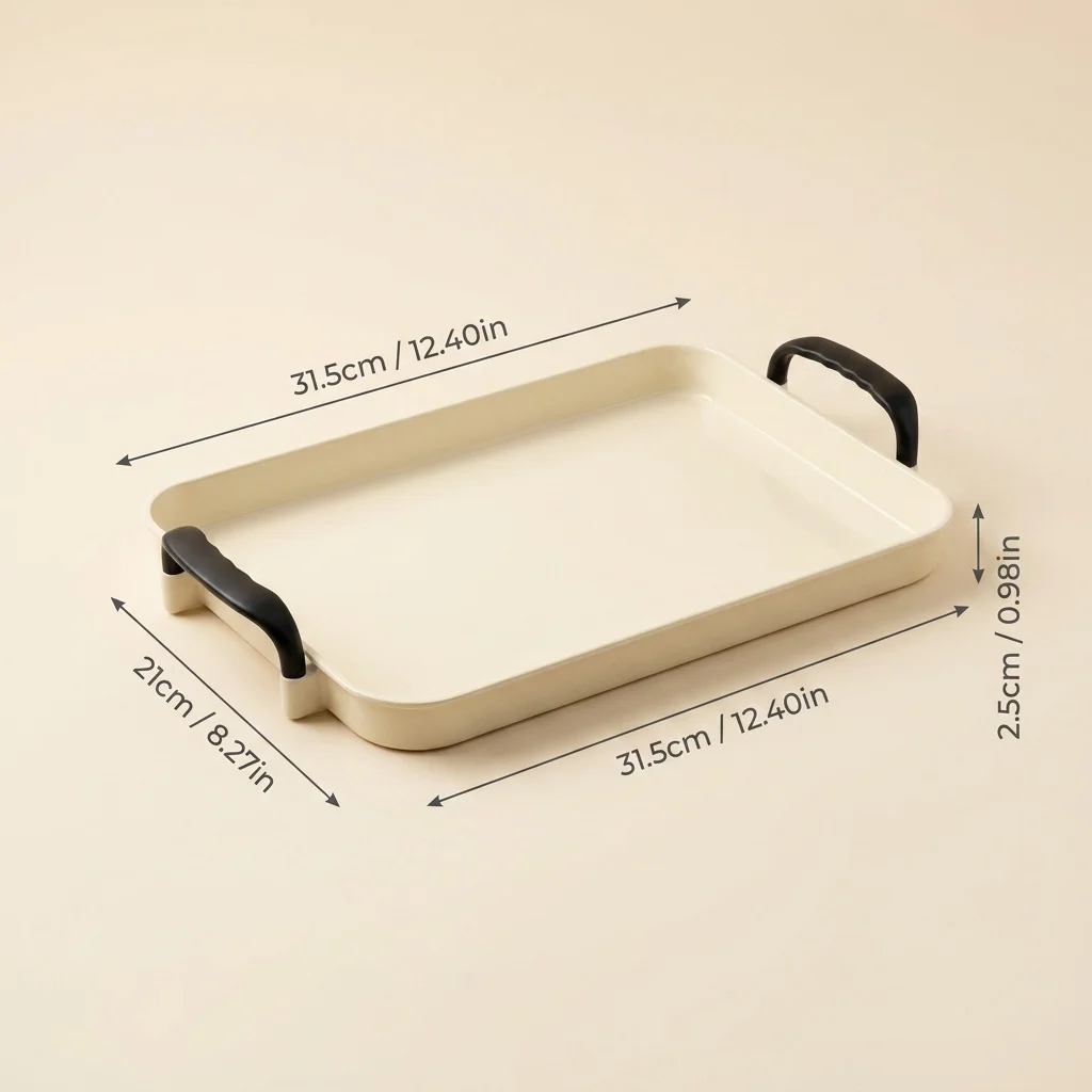 Doorzichtige plastic badkamerbak met handgrepen, aanrechtblad make-up organizer, cosmetica opbergbak, parfumbak, badkameraccessoires