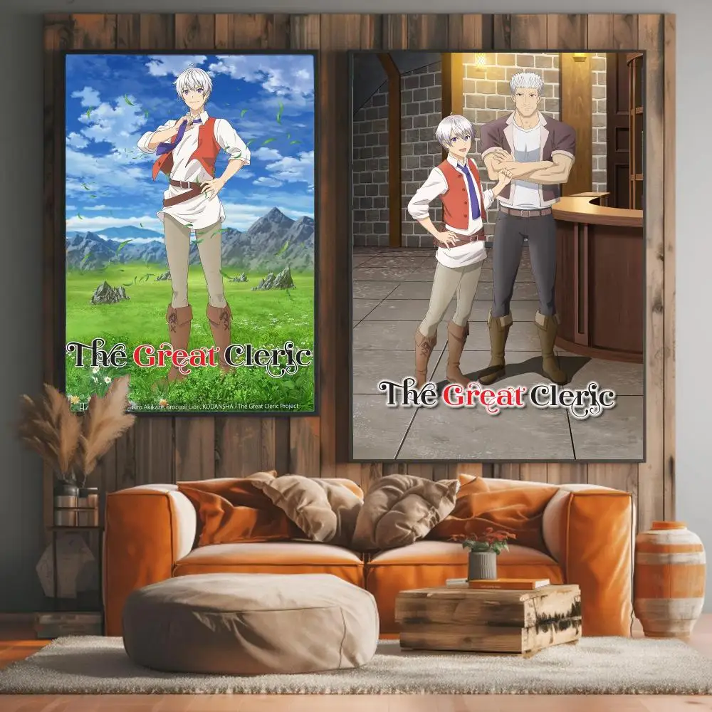 anime T-The Great Cleric-C Painting Calligraphy Elegant Botanical Decor for Living Room Modern Interior Design