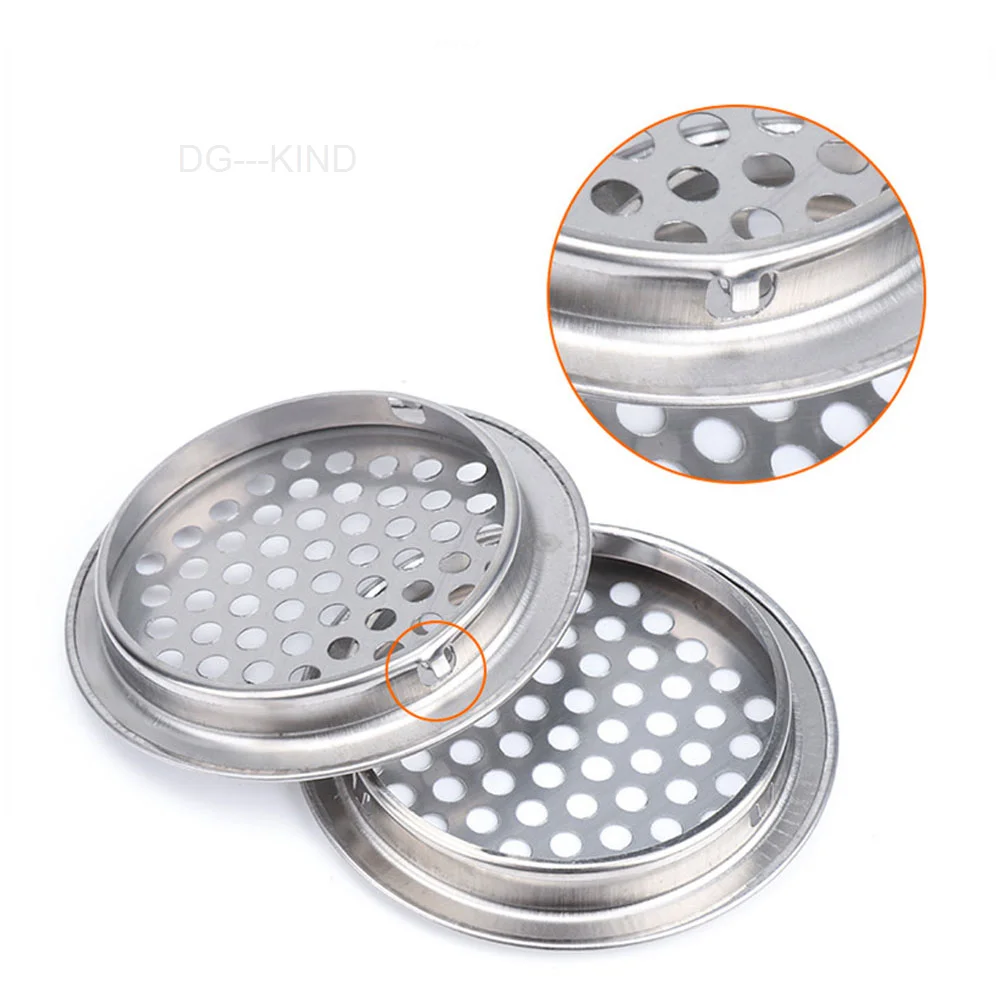 Stainless steel ventilation grill, mesh cover for closet and wardrobe, ventilation with holes 19mm 25mm 35mm 53mm, 1/2/pieces