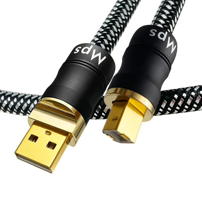 HiFi Mps ARTHUR miedź grafenowa 24K10u pozłacana wtyczka USB2.0 dekodowanie dźwięku karta dźwiękowa mikser typ c cyfrowy kabel USB audio