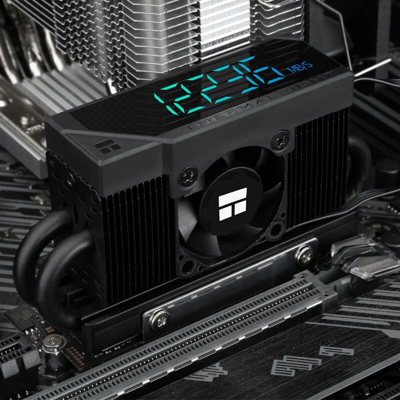 Thermalright HR-10 2280 PRO Digital Display M.2 SSD Heat Sink Solid State Drive Radiator Black White