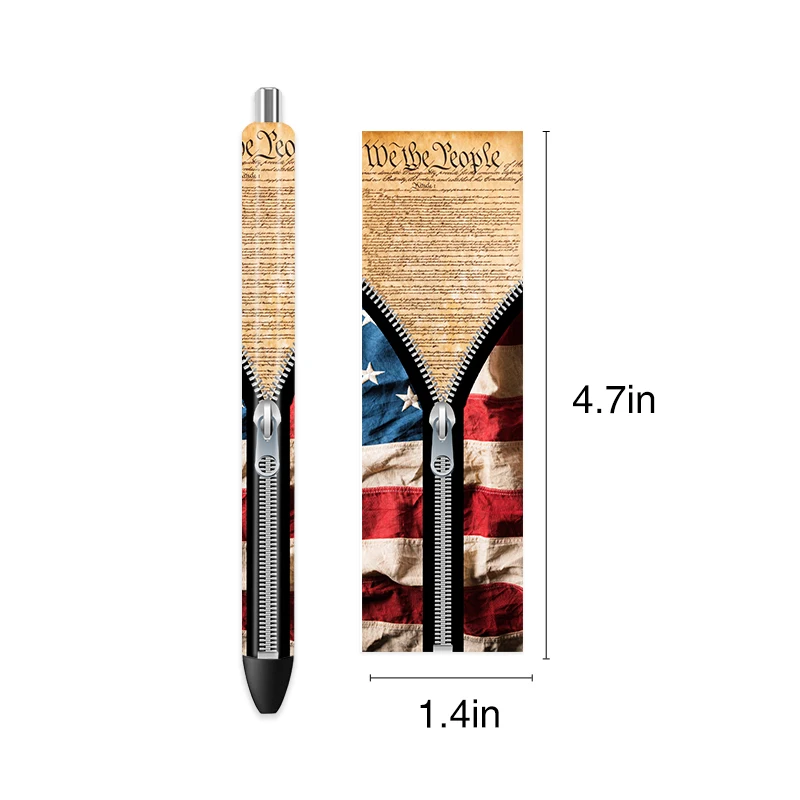 5pcs UV DTF Pen Wrapping Decals UV DTF Vinyl Stickers Waterslide Epoxy Pen Wrapper For Craft Pen Gift School Classroom Office