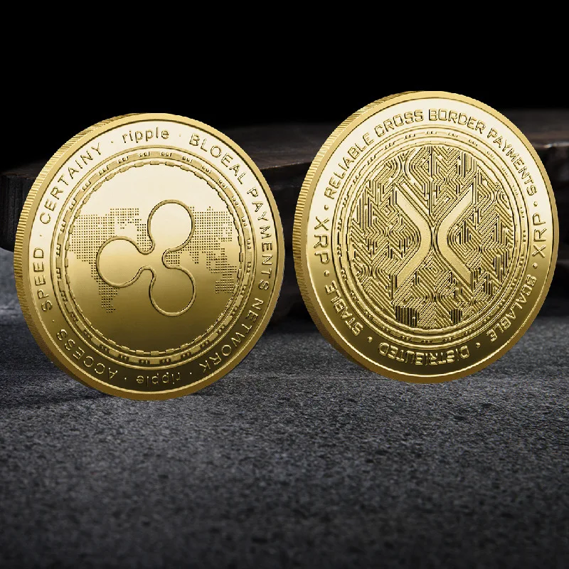 リップルコイン XRP コイン ゴールド シルバー メッキ 暗号リップル