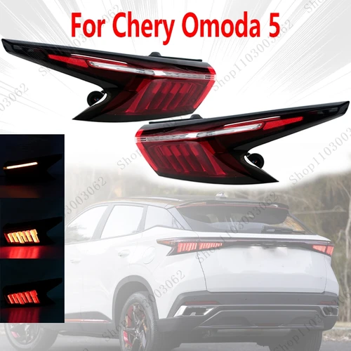 Chery Omoda 5 용 LED 미등 자동차 외부 후면 범퍼 주간 주행 등 방향 지시등 역방향 조명 605000622AA 605000722AA