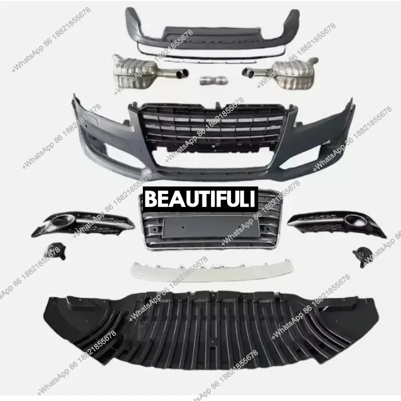 

S8 Style Car Bodykit for A8 Bodykit S8 Front Bumper Grill Rear Diffuser A8 Bumper 2015-2017