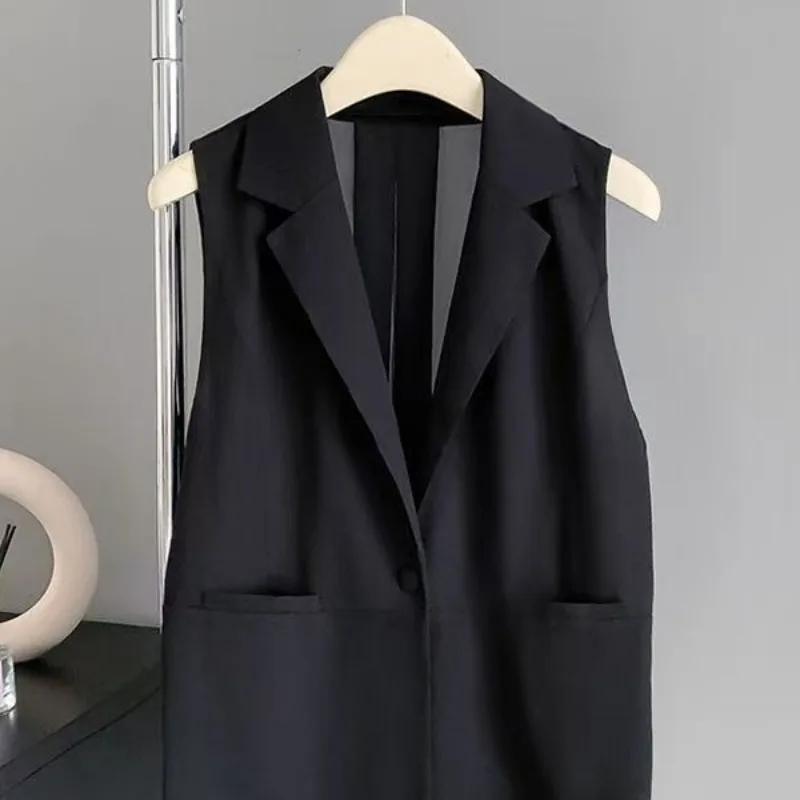 Women's Summer Thin Vest Jacket Summer Chiffon Outer Short Fashion Suit Vest Sleeveless New Waistcoat Denim Vest Fashion Comfort