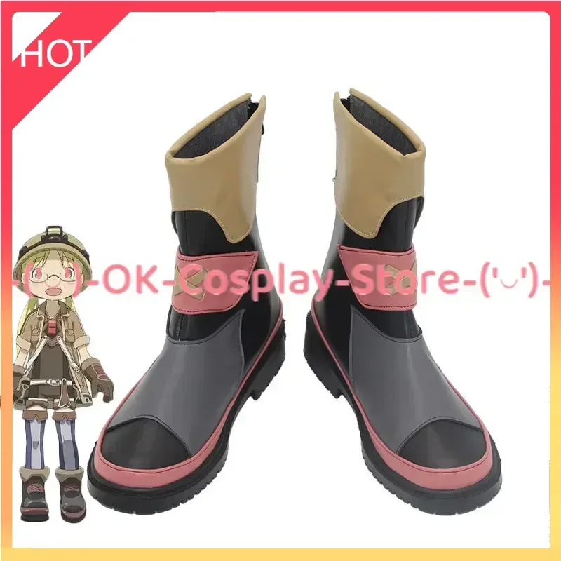 

[Custom Made] Anime Made in Abyss Riko Cosplay Shoes PU Leather Shoes Halloween Boots Cosplay Props