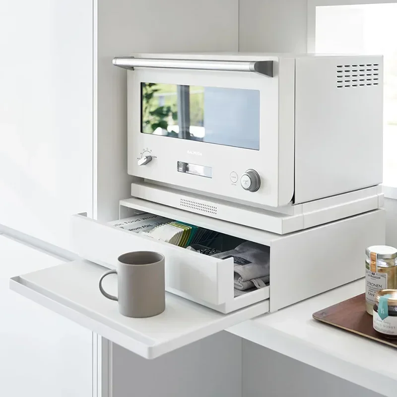 

Drawer Storage Box For Tea Bags Coffee Pods Kitchen Countertop Microwave Machine Organizer Dustproof Rack