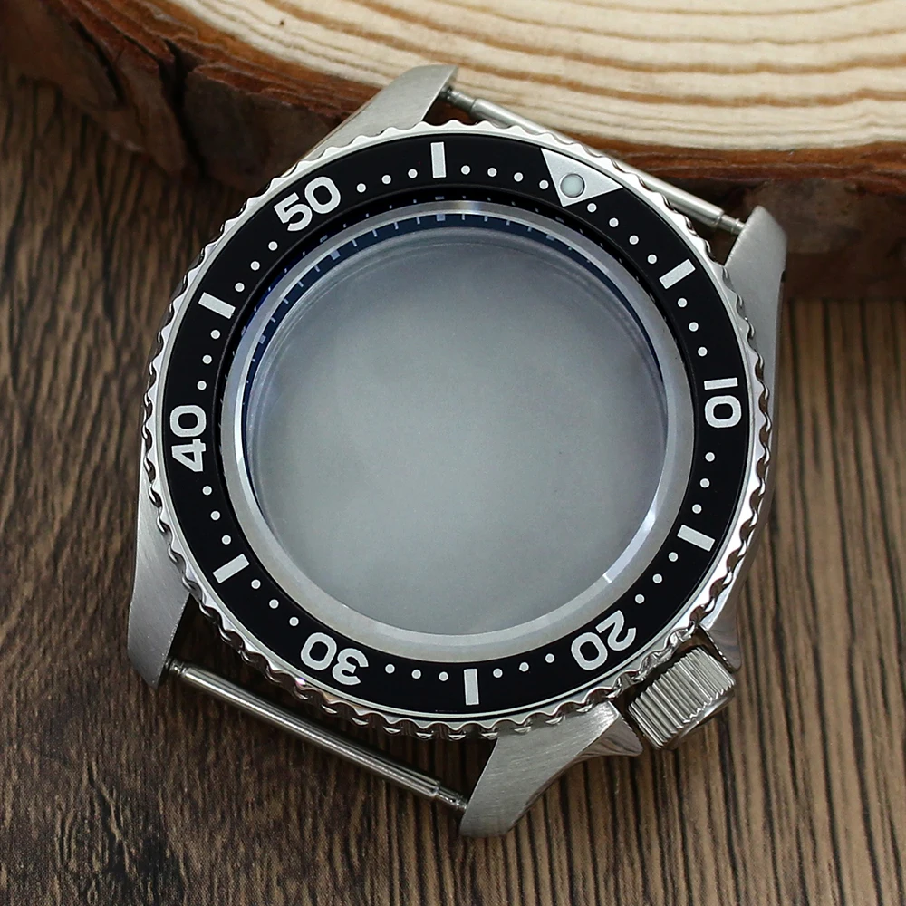 Diver 42.5mm Watch Case Stainless Steel Sapphire Crystal For Nh35 Nh36 4R Movement Modified SKX007 SKX013 120 Clicks Hot styles