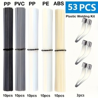53 pieces/set of plastic welding kits, ABS PP PVC PE plastic welding rods, soldering iron tips, car bumper repair tools,