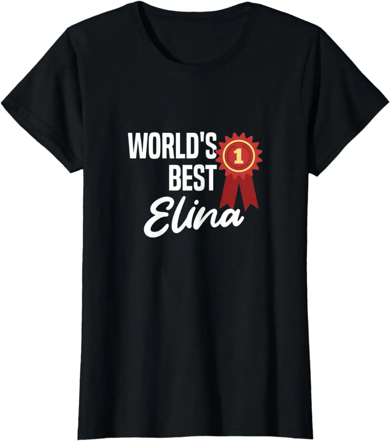 

Лучшая в мире Футболка с именем Elina