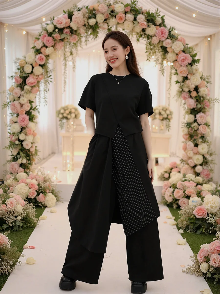 Szerokie spodnie damskie wysokiej jakości, eleganckie spodnie biznesowe do pracy, z wysokim stanem, dopasowane, idealne do biura i na dojazdy.