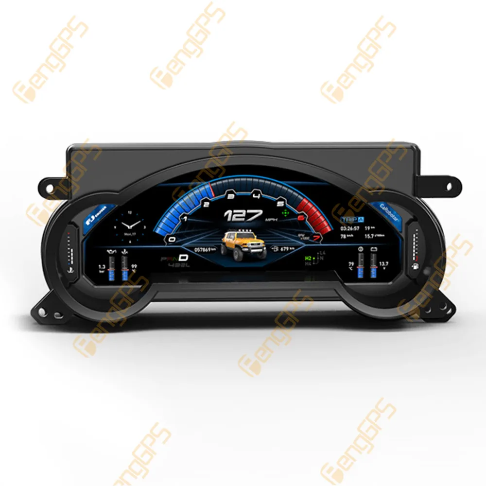 

12.3" Android Car Digital Cluster LCD Dashboard For Toyota FJ Cruiser 2006 2007 2008 2019 GPS Multifunctional Instrument Panel