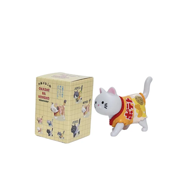 Neue Katze Blind Box Tragen Süßigkeiten verpackung kätzchen Puppen Blind Tasche Dekoration Kinder Weihnachten Geschenk Snack Katze Figur Spielzeug
