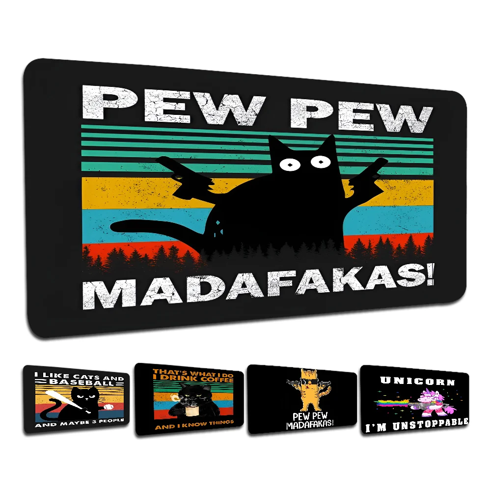 MADAFAKAS Non-slip Lockedge PC Gaming Mouse Pad Gamer Desk Mats Keyboard Pad Mause Pad Muismat For PC Mouse Carpet