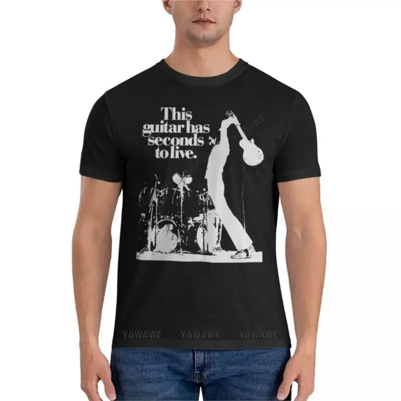 Camiseta básica de Pete Townshend The Who This guitar have seeds to live Rock Music legend Guitar Essential