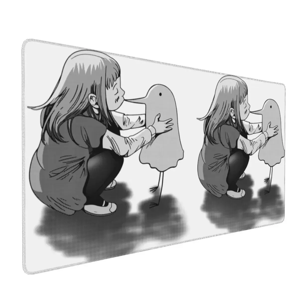 Oyasumi Goodnight Punpun - Aiko Kiss Large Mouse Pad Computer Keyboard Mouse Mat Gamer PC Laptop Desk Mat Office Table Mats