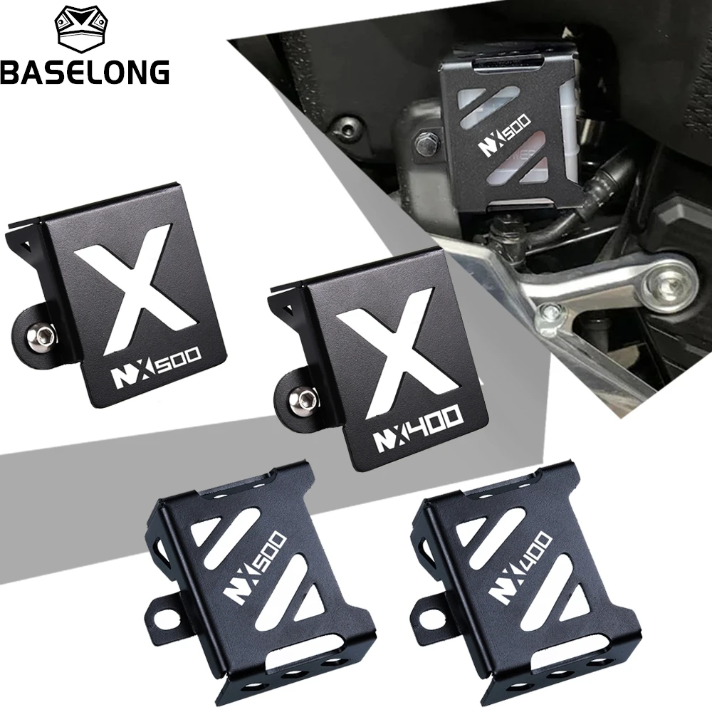 

Motorcycle Aluminum Rear Brake Fluid Reservoir Guard Cover Protector FOR HONDA NX400 NX500 NX 400/500 NX400/500 2024-2025-2026