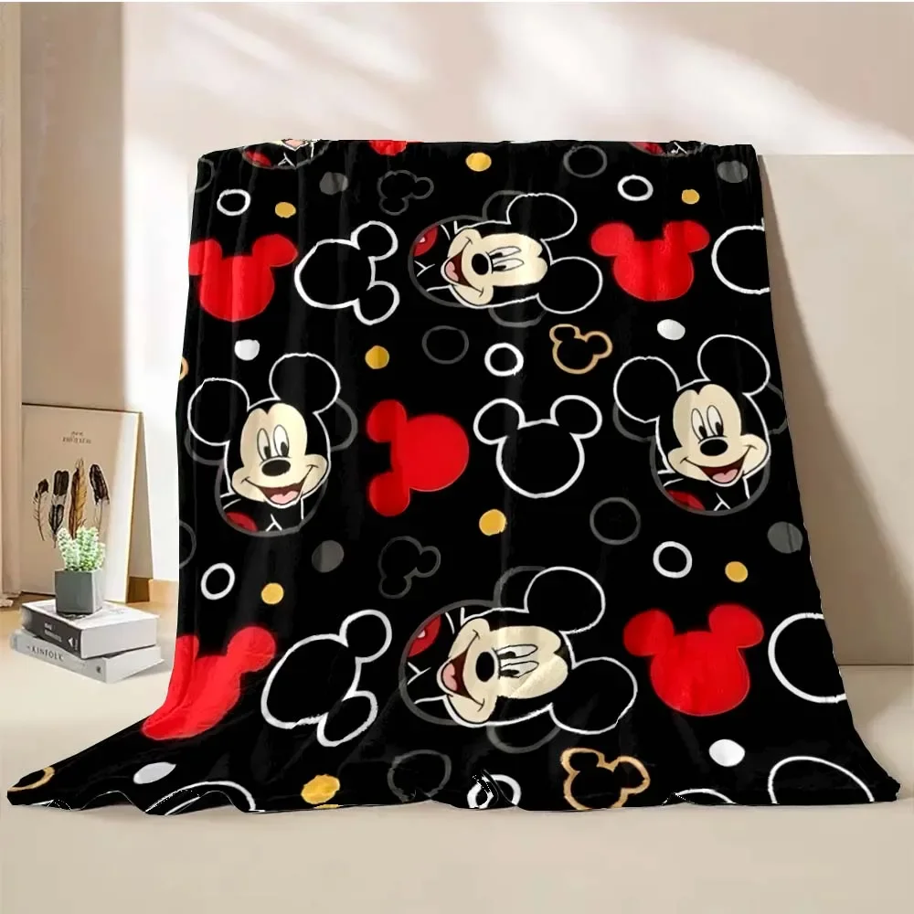 Disney mickey mouse dos desenhos animados cobertor quente macio fofo king size jogar criança adulto sofá cama quebrar cobertor capa de viagem lance presente