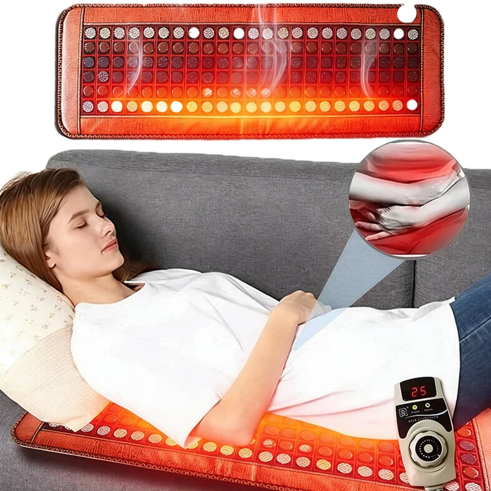 

Heated Jade Yoga Mat Thermal Sofa Mattress With Adjustable Temperature Electric Heating Pad Ideal For Yoga Reiki Meditation