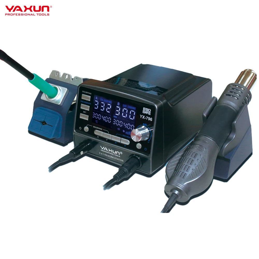 YAXUN YX-796 2 IN 1 Intelligent Rework station Brushless Fan Hot
