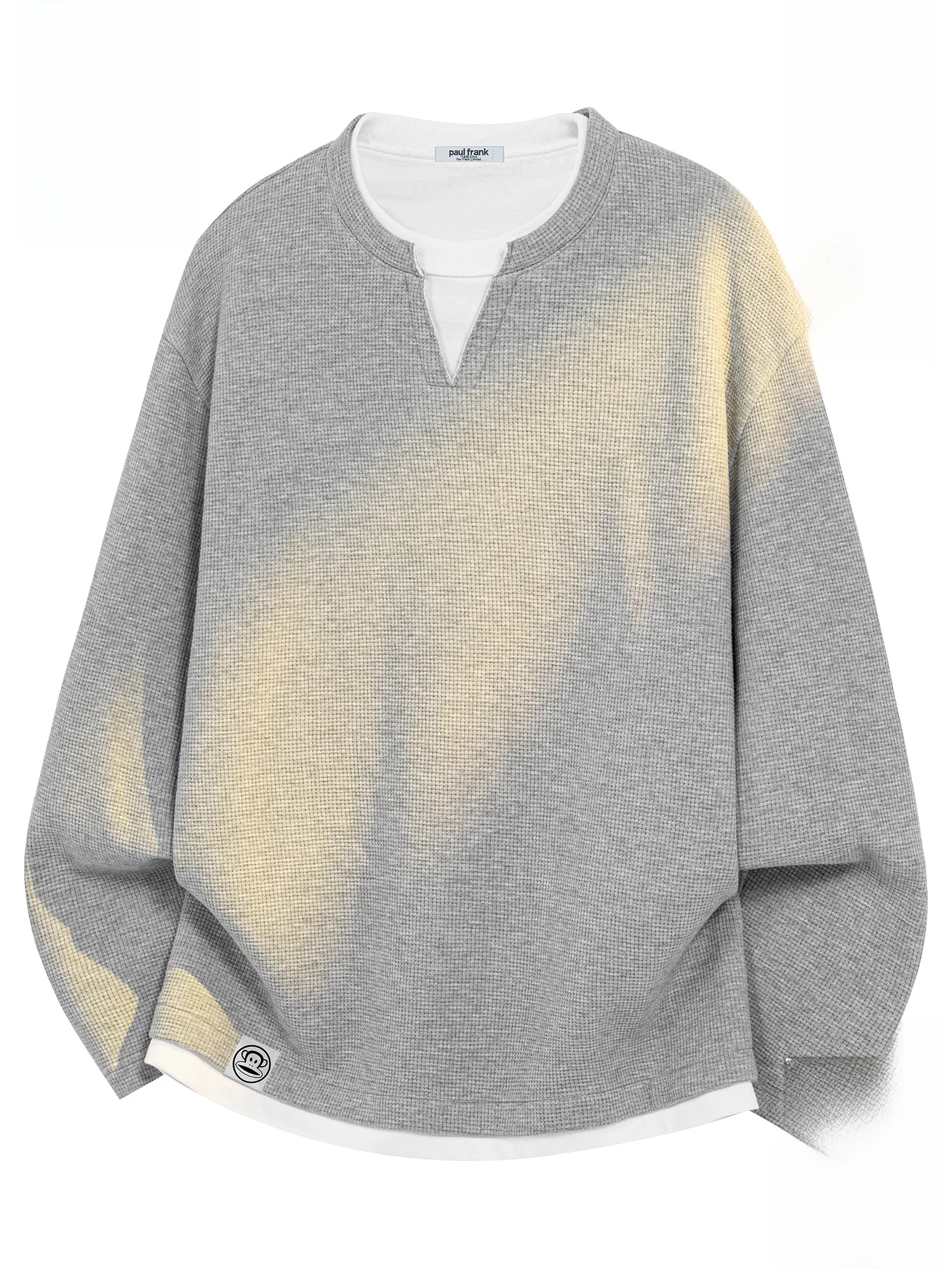 

Мужская утепленная флисовая футболка с длинным рукавом, повседневная, свободного кроя, зимняя, с животным принтом, круглый вырез, мягкая и удобная