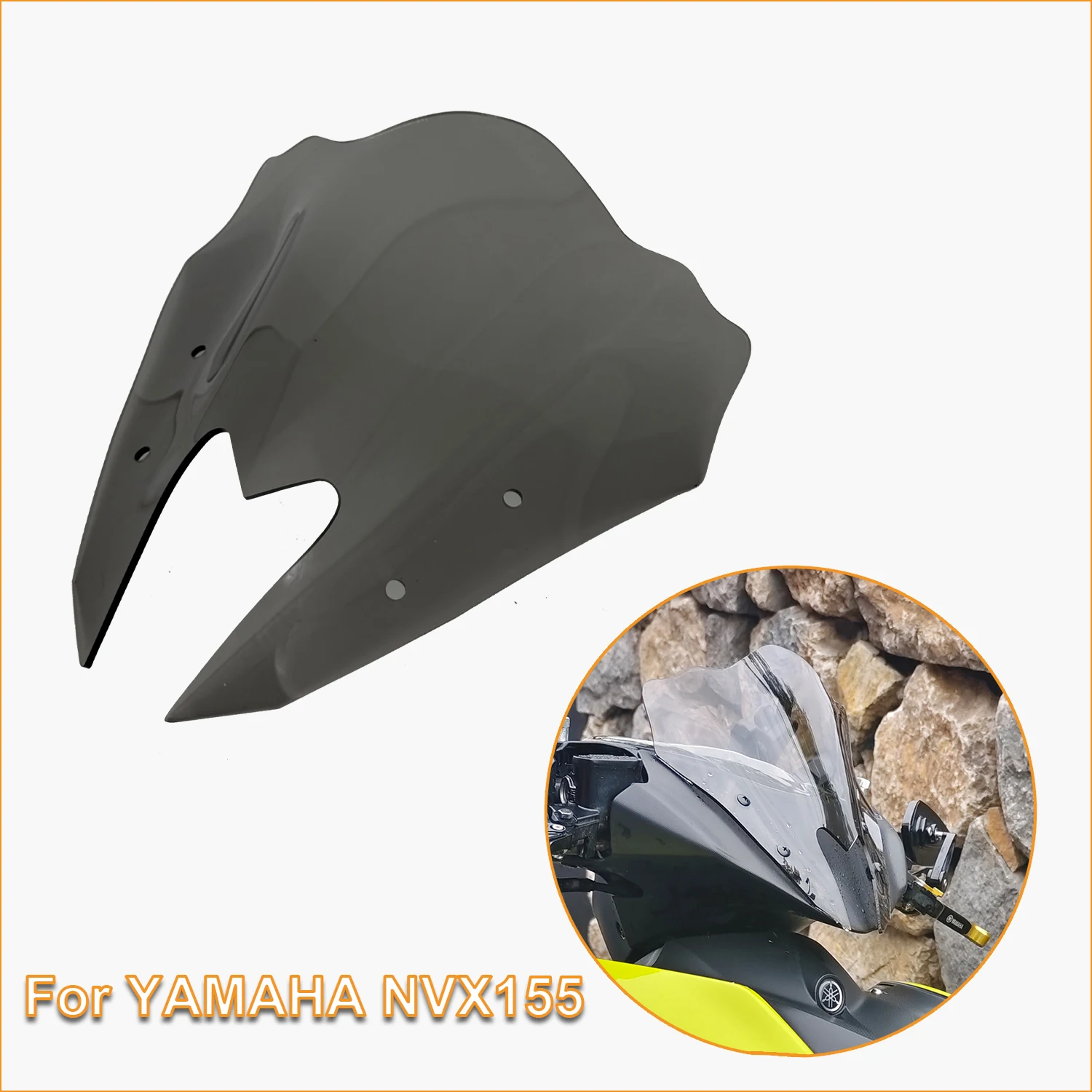 For YAMAHA NVX155 Windshield NVX155 V1 Accessories NVX155 V2 Accessories Motorcycle Accessories Irregular windshield